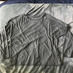 Grey womens long sleeve tee